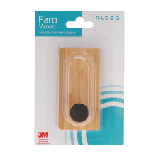 Wieszak samoprzylepny pojedynczy FARO WOOD